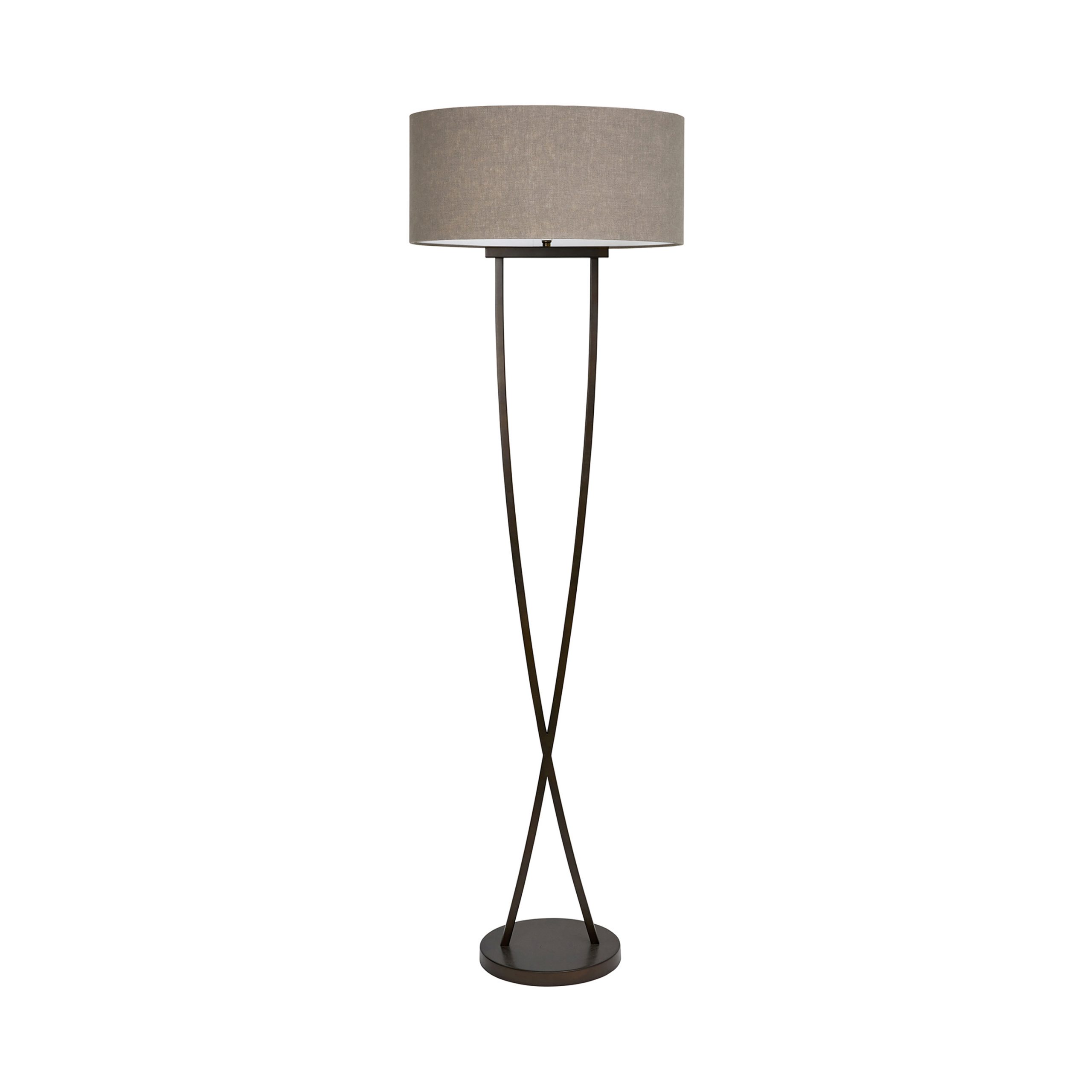 Crossover Curved Floor Lamp (Bronze) - Bloomingdales Lighting