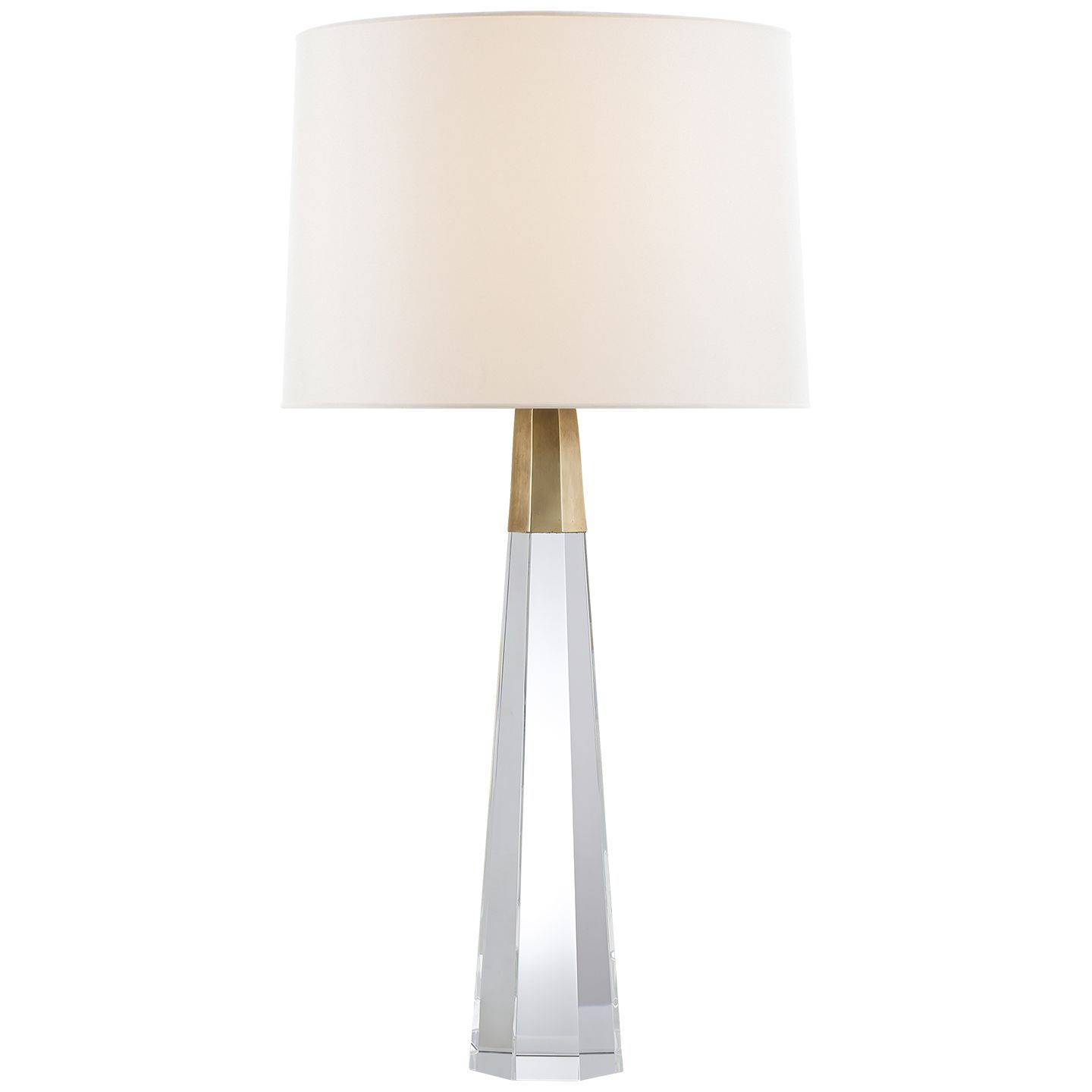 Olsen Table Lamp (Crystal and Brass) - Bloomingdales Lighting