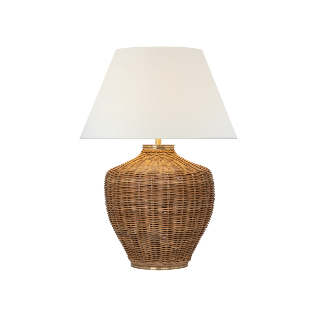 Visual Comfort French Single Sconce in Bronze with Natural Paper Shade