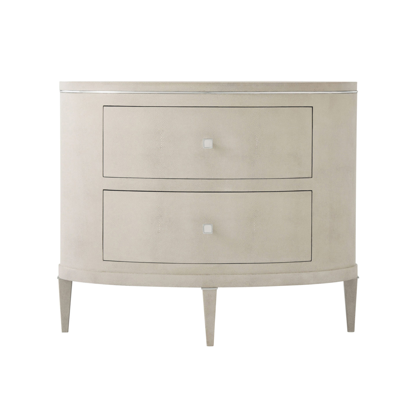 Eli Oval Nightstand (overcast Shagreen) By Ta Studio - Bloomingdales 