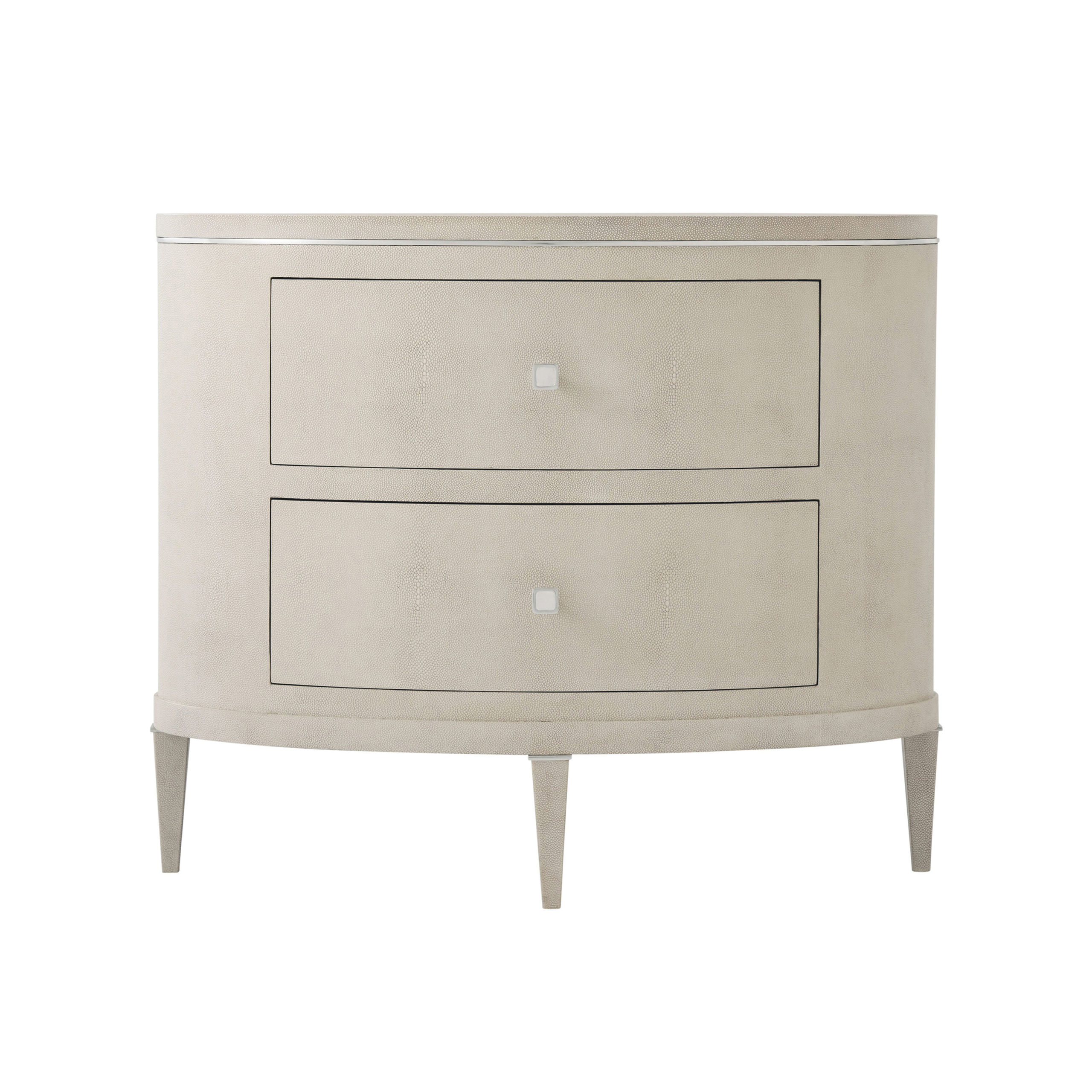 Eli Oval Nightstand (Shagreen) - Bloomingdales Lighting