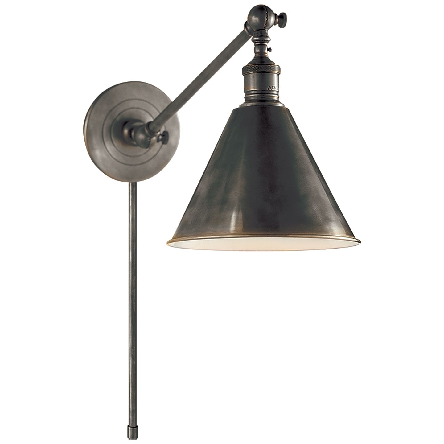 Library sconce online brass