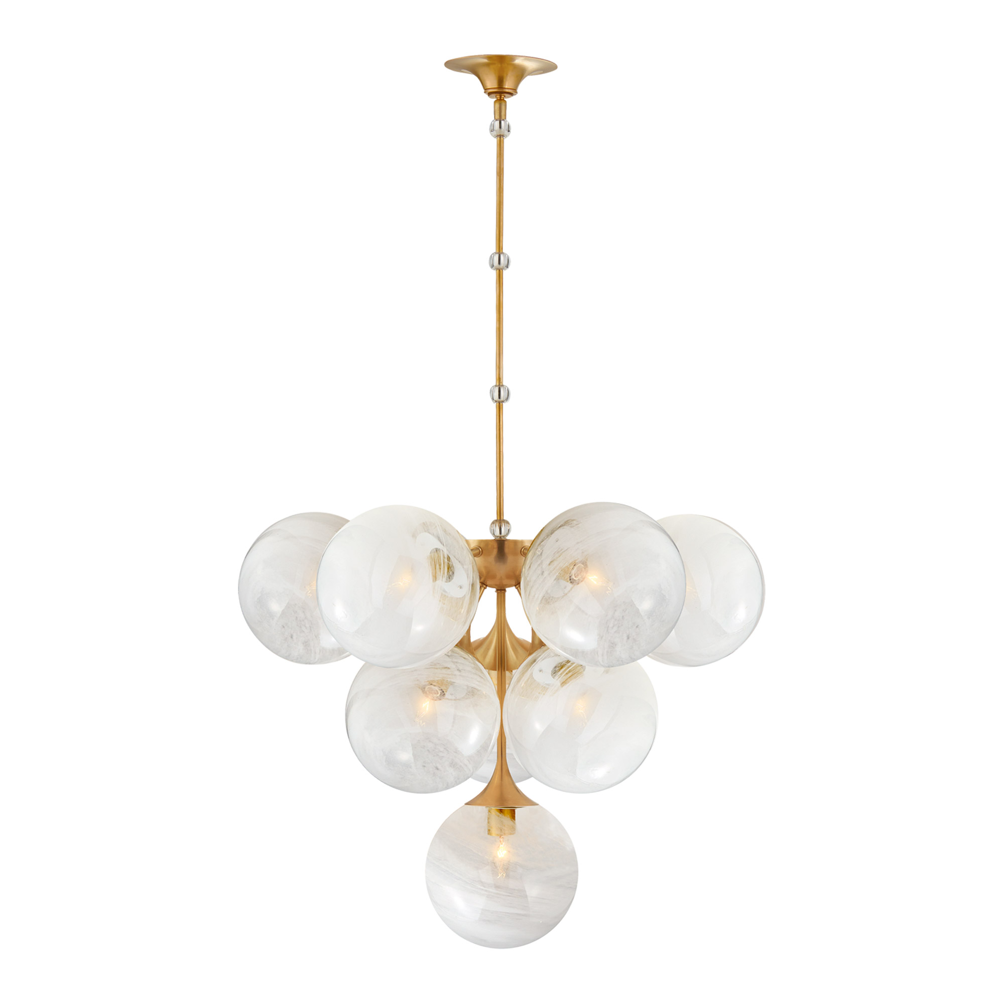 Cristol Tiered Chandelier Brass Bloomingdales Lighting