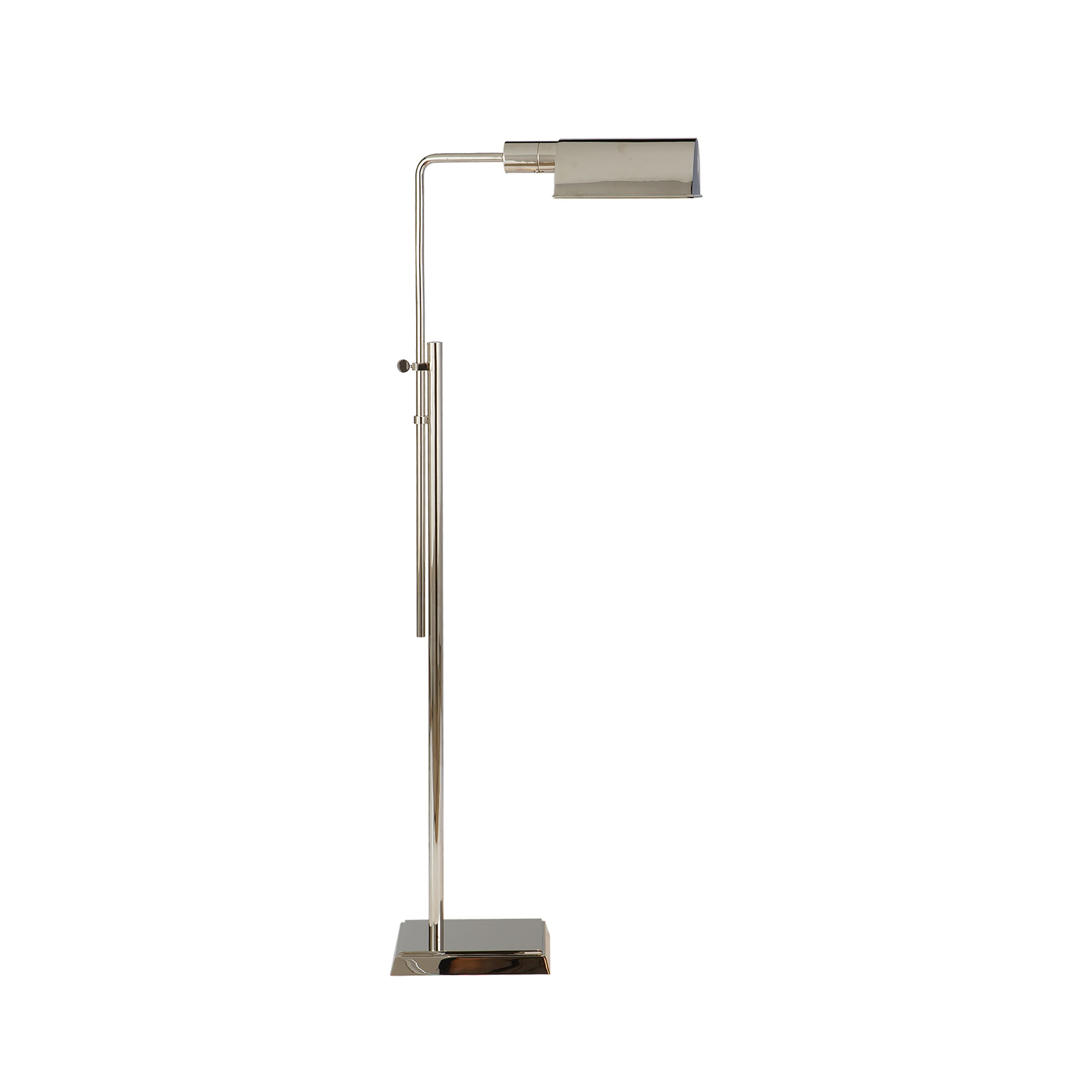 nickel pharmacy floor lamp